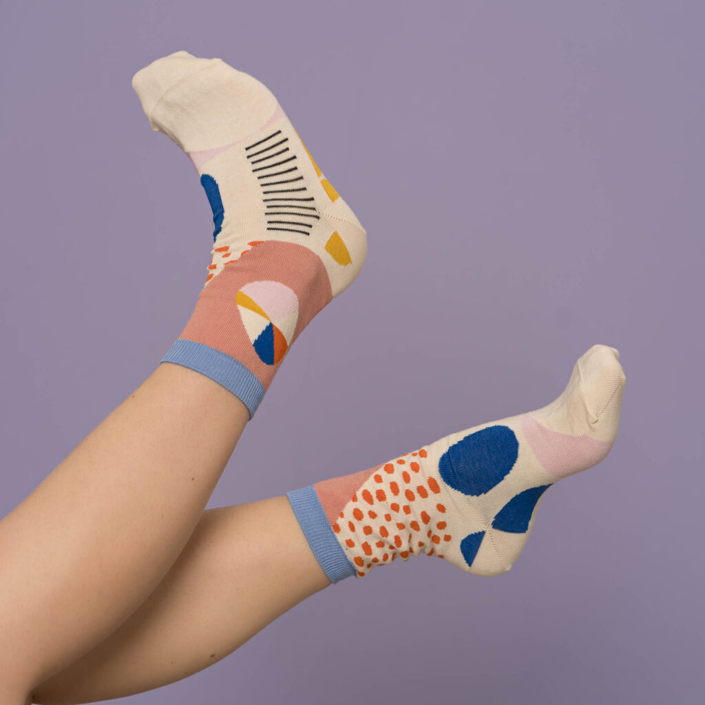 nice socks pebbles - rose