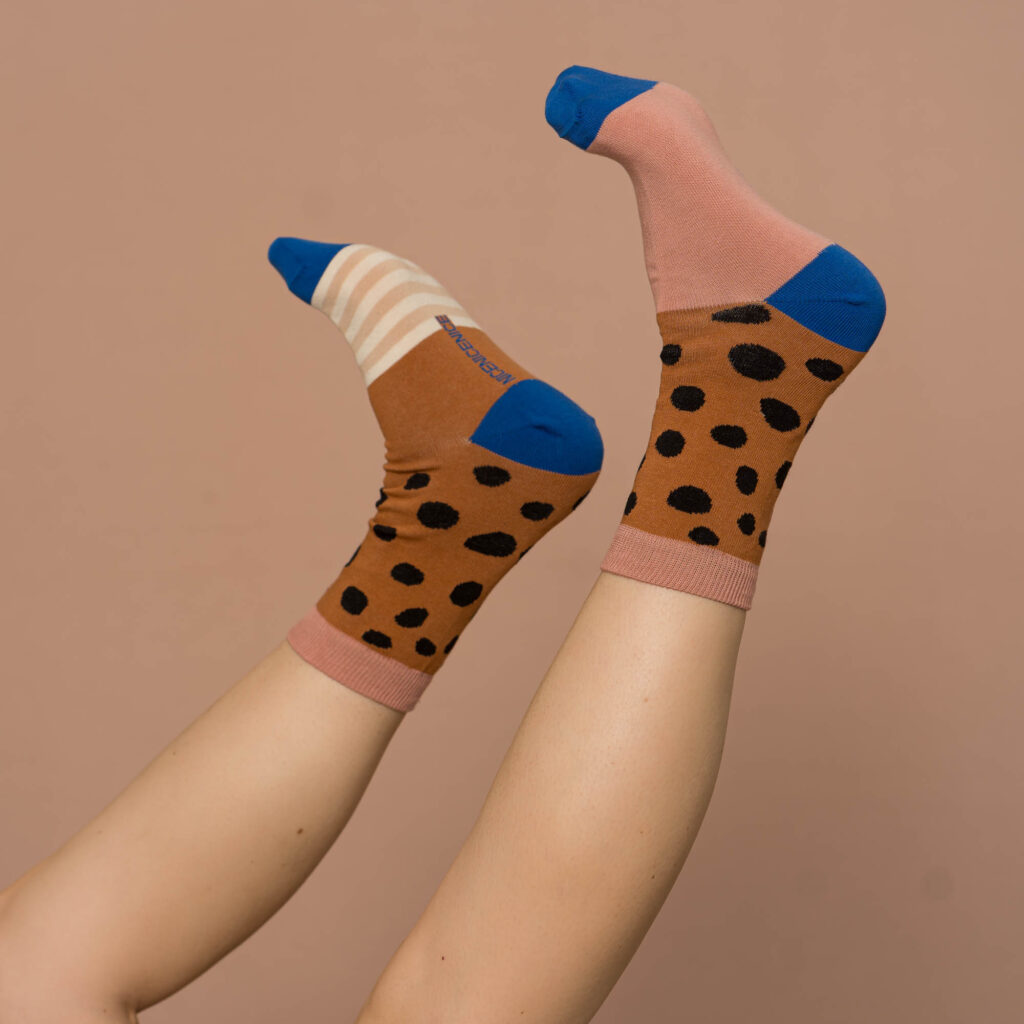 nice socks speckles - hazelnut
