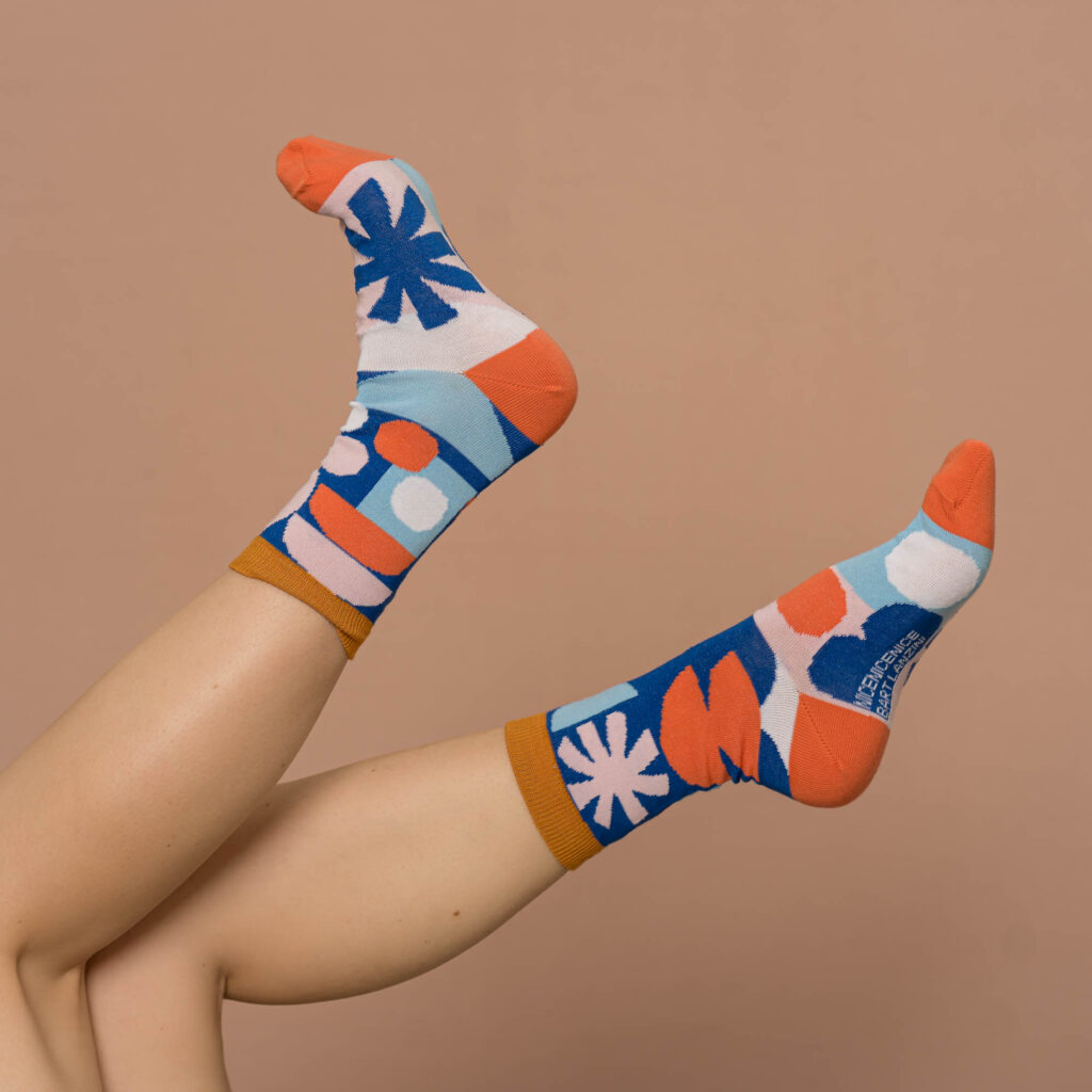 nice socks ARTIST edition - Bart Lanzini blue
