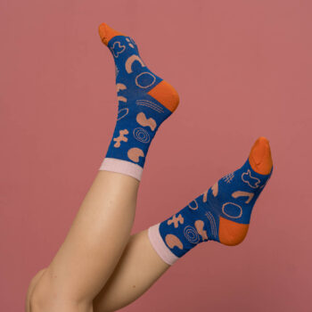 nice socks scribble - blue
