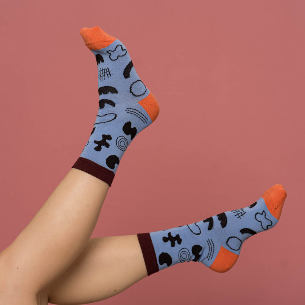 nice socks scribble - lilac