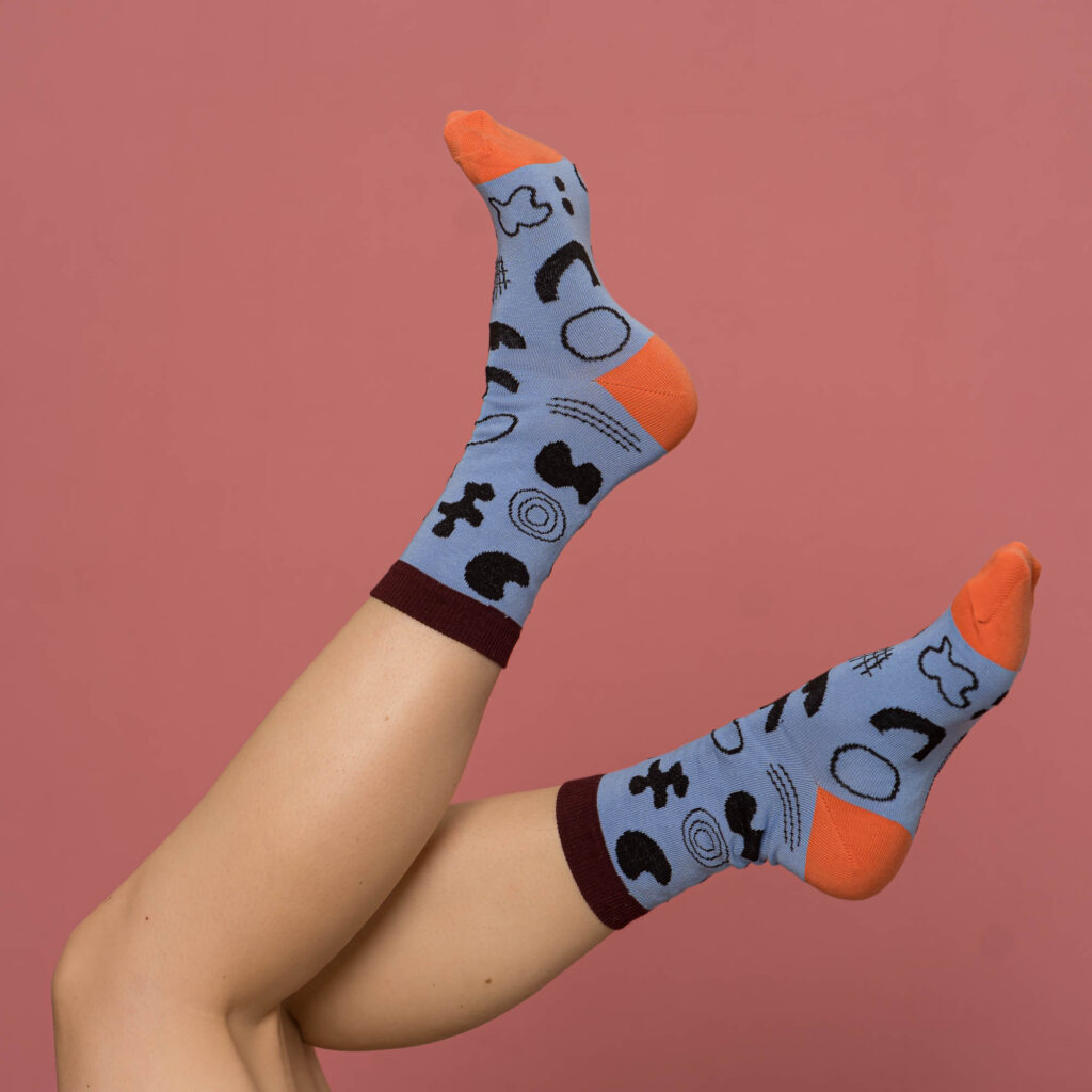 nice socks scribble - lilac