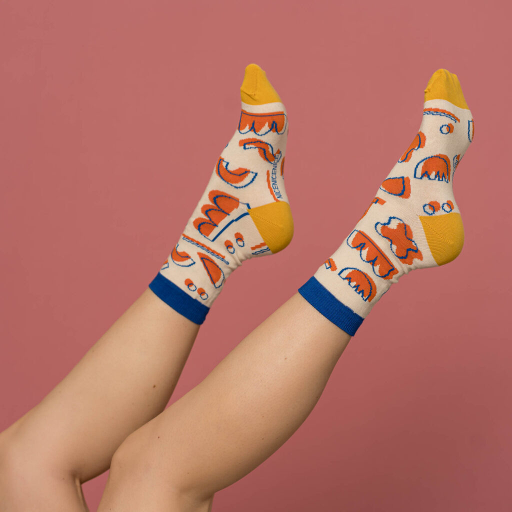 nice socks in + out - creme