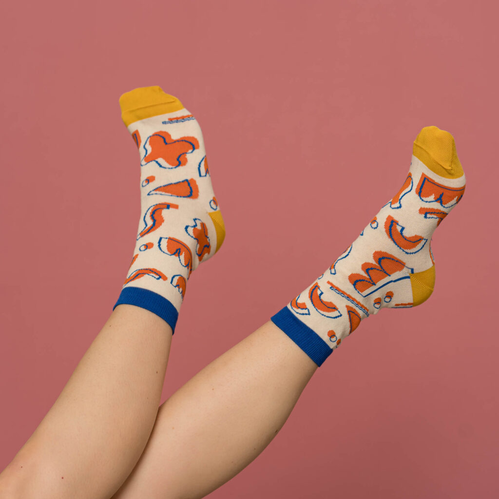 nice socks in + out - creme