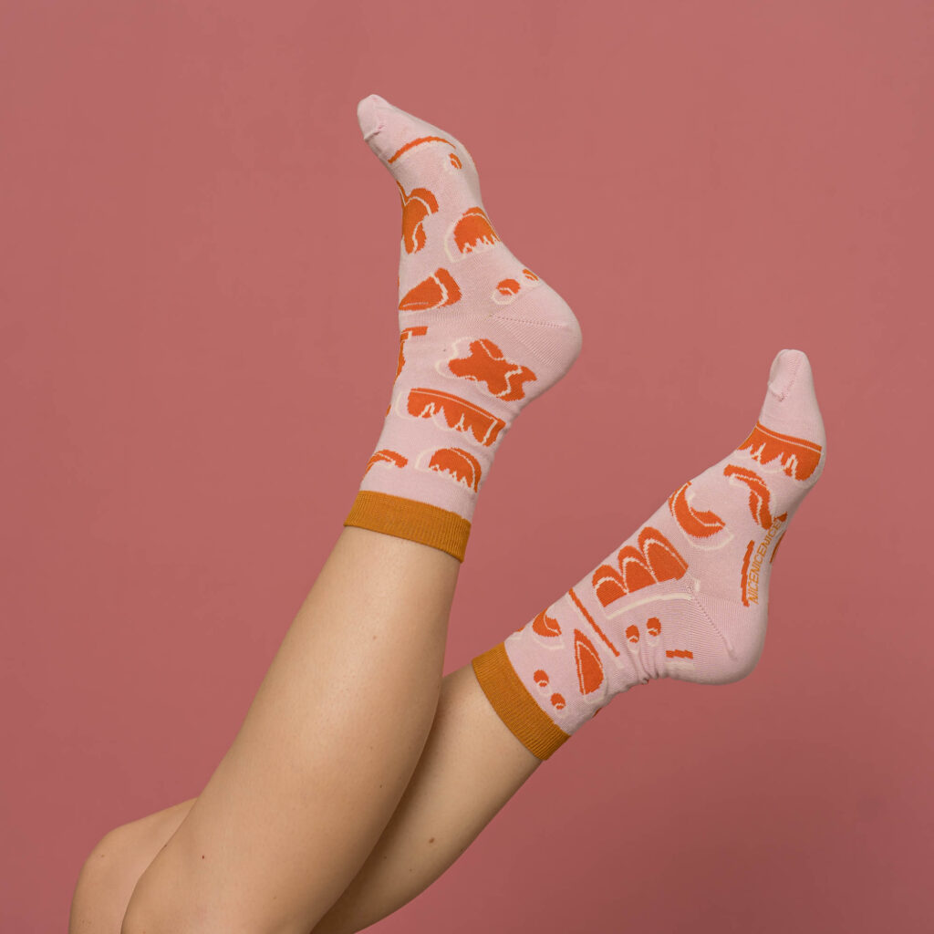 nice socks in + out - pink