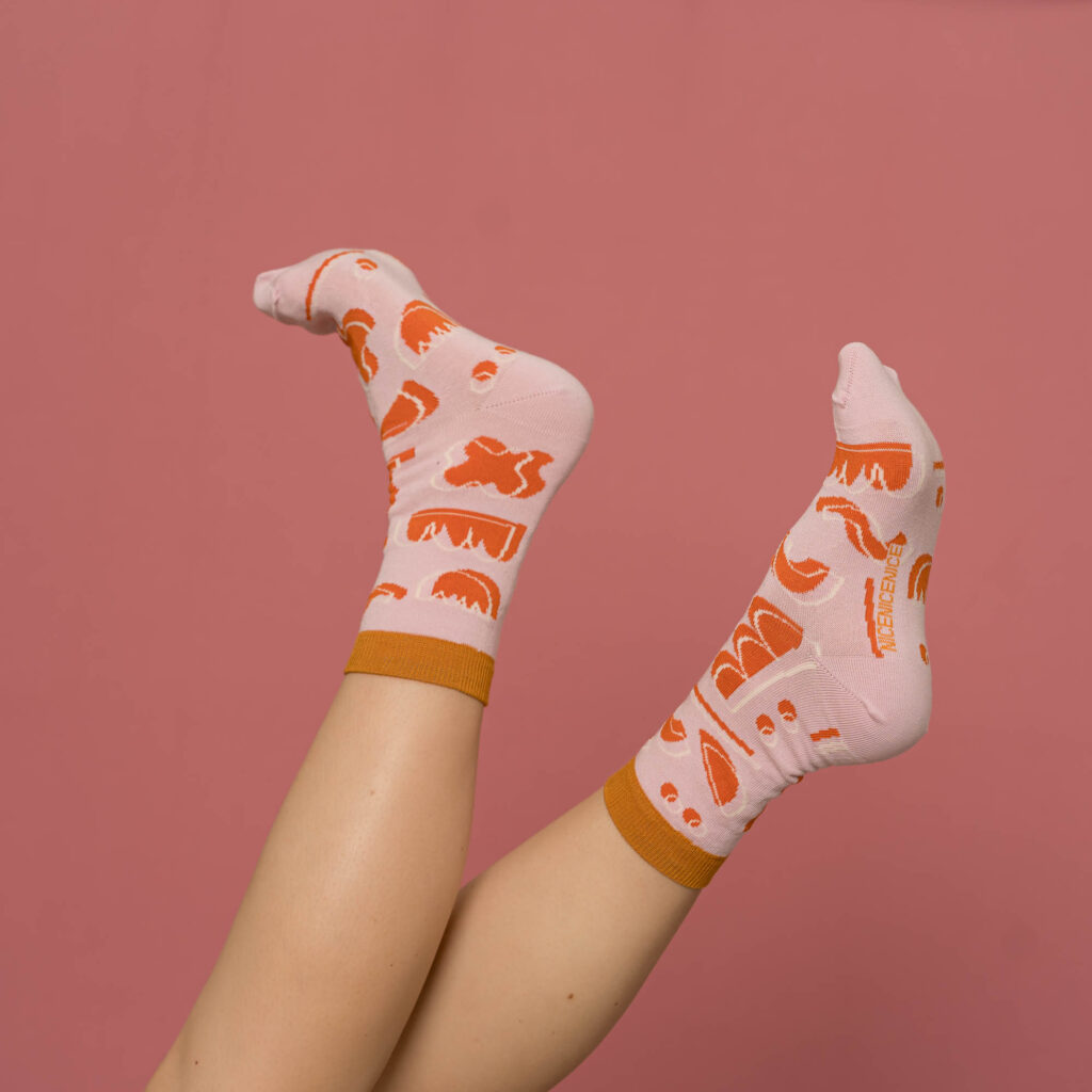 nice socks in + out - pink