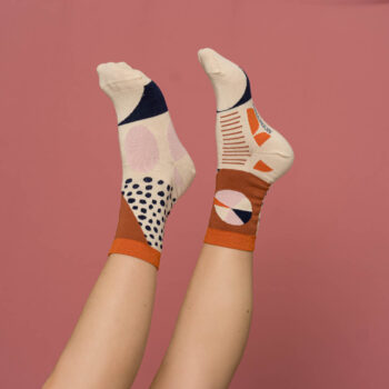 nice socks pebbles - coral