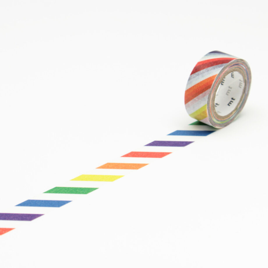 masking tape - kids work - colorful stripe