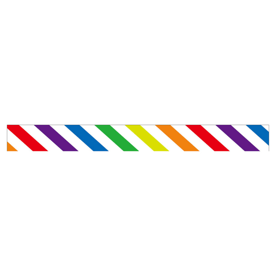 masking tape - kids work - colorful stripe