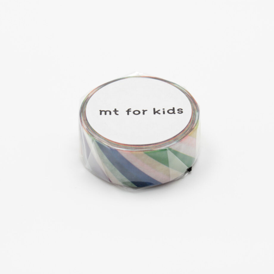 masking tape - kids work - colorful stripe