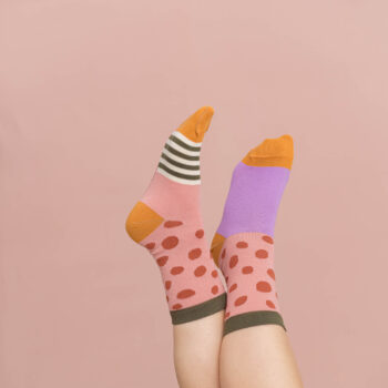 nice socks speckles - rust olive