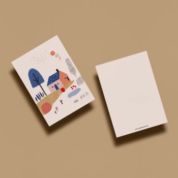Postkarte kleines Haus