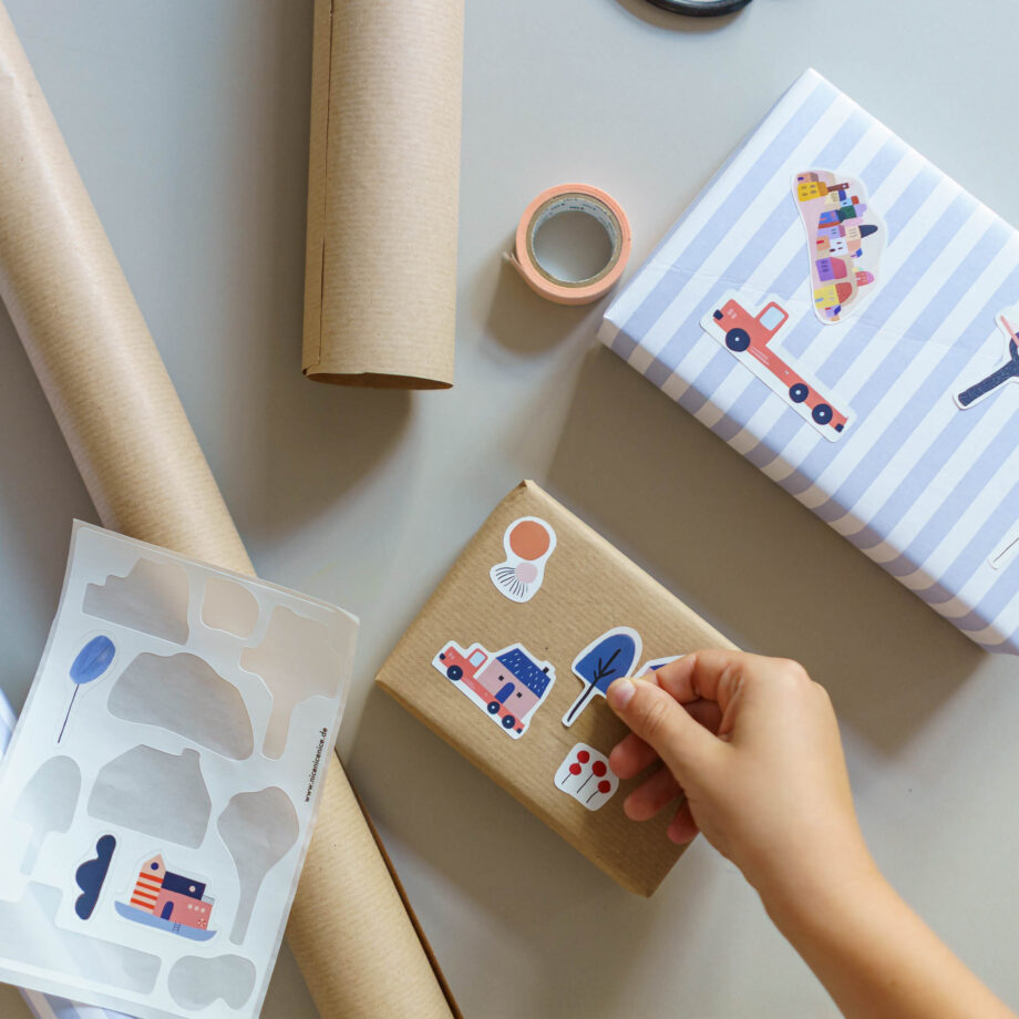 Stickerbogen kleines Haus