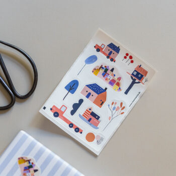 Stickerbogen kleines Haus