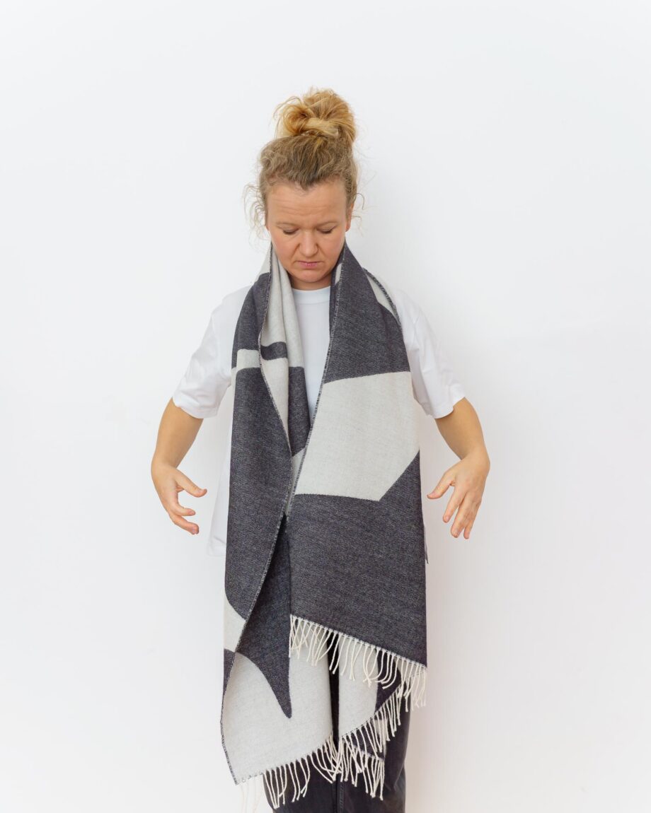 nice Merino Schal bicolor - No 3