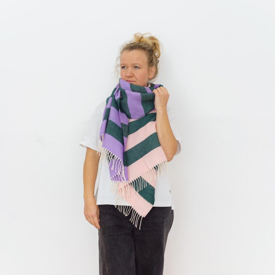 nice Merino Schal stripes - No 10