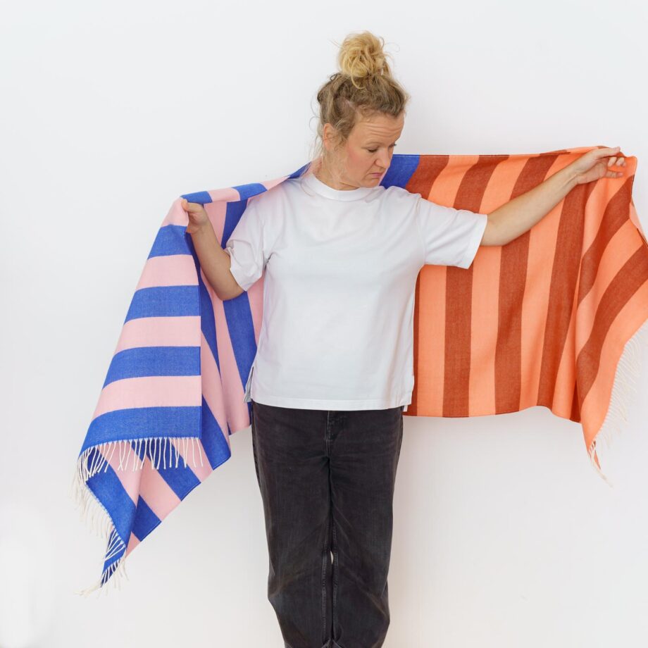 nice Merino Schal stripes - No 9