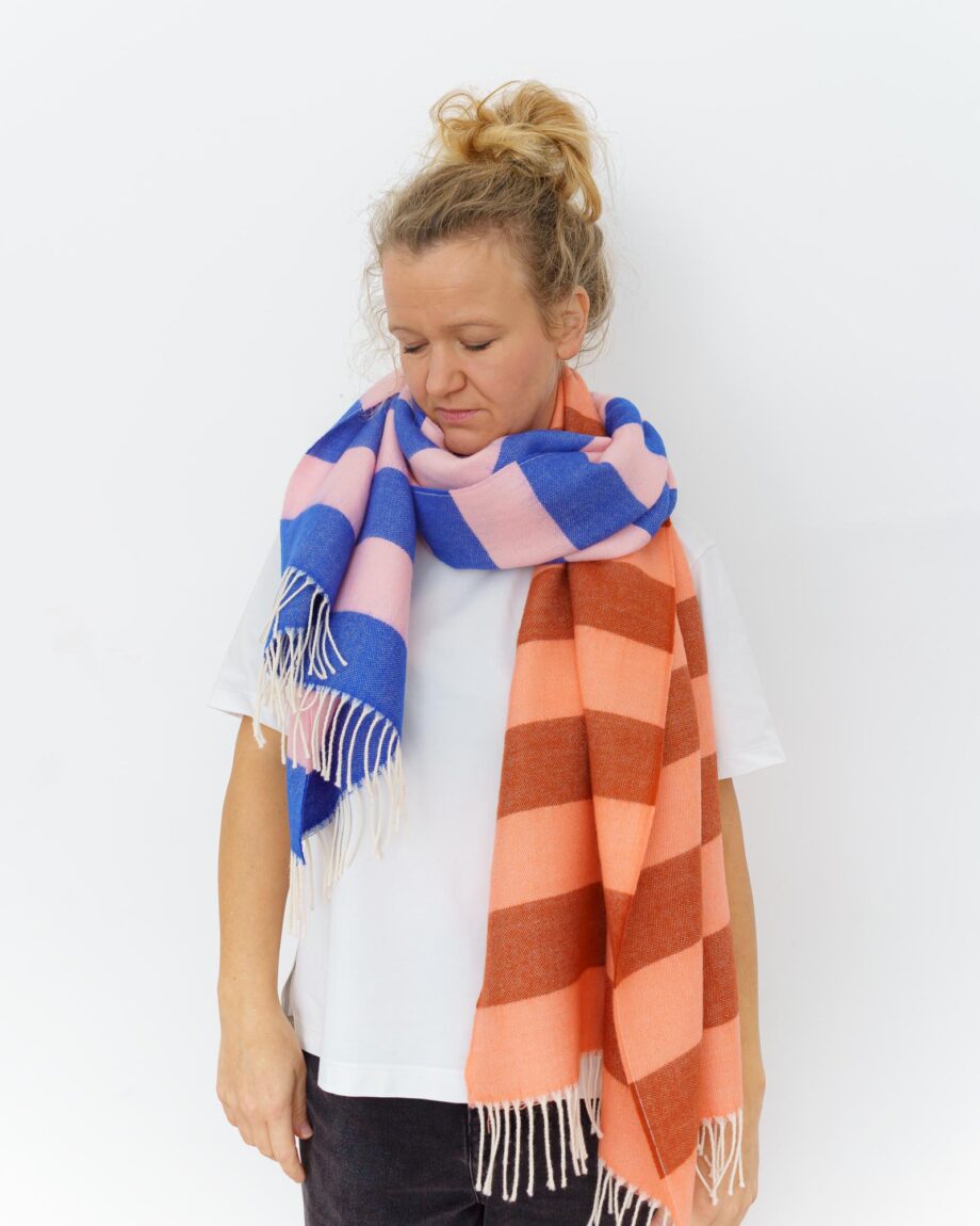 nice Merino Schal stripes - No 9