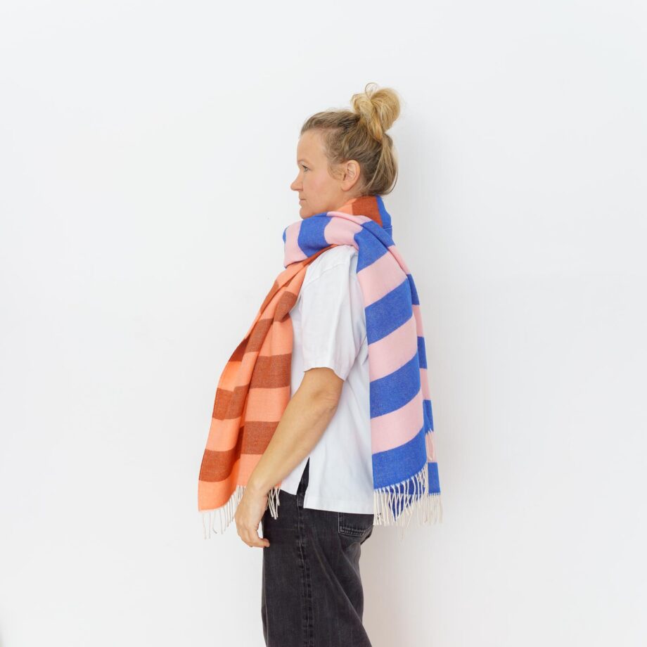 nice Merino Schal stripes - No 9