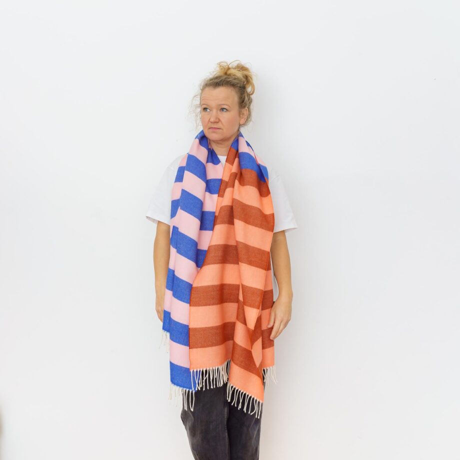 nice Merino Schal stripes - No 9
