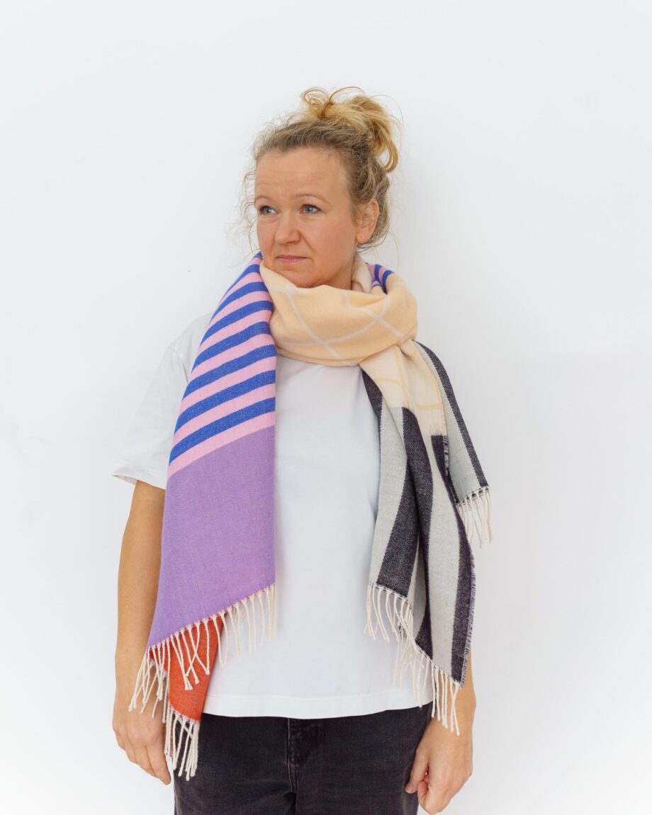 nice Merino Schal stripes - No 29