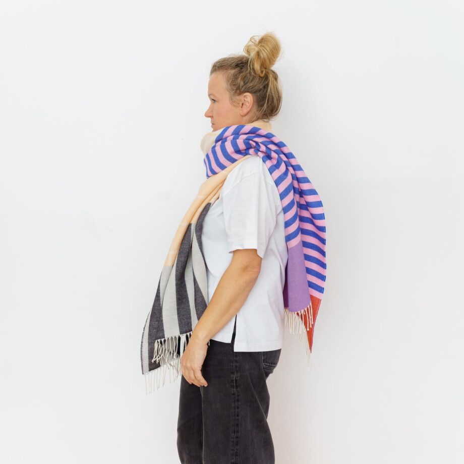 nice Merino Schal stripes - No 29