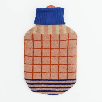 Wärmflasche knallblau grid