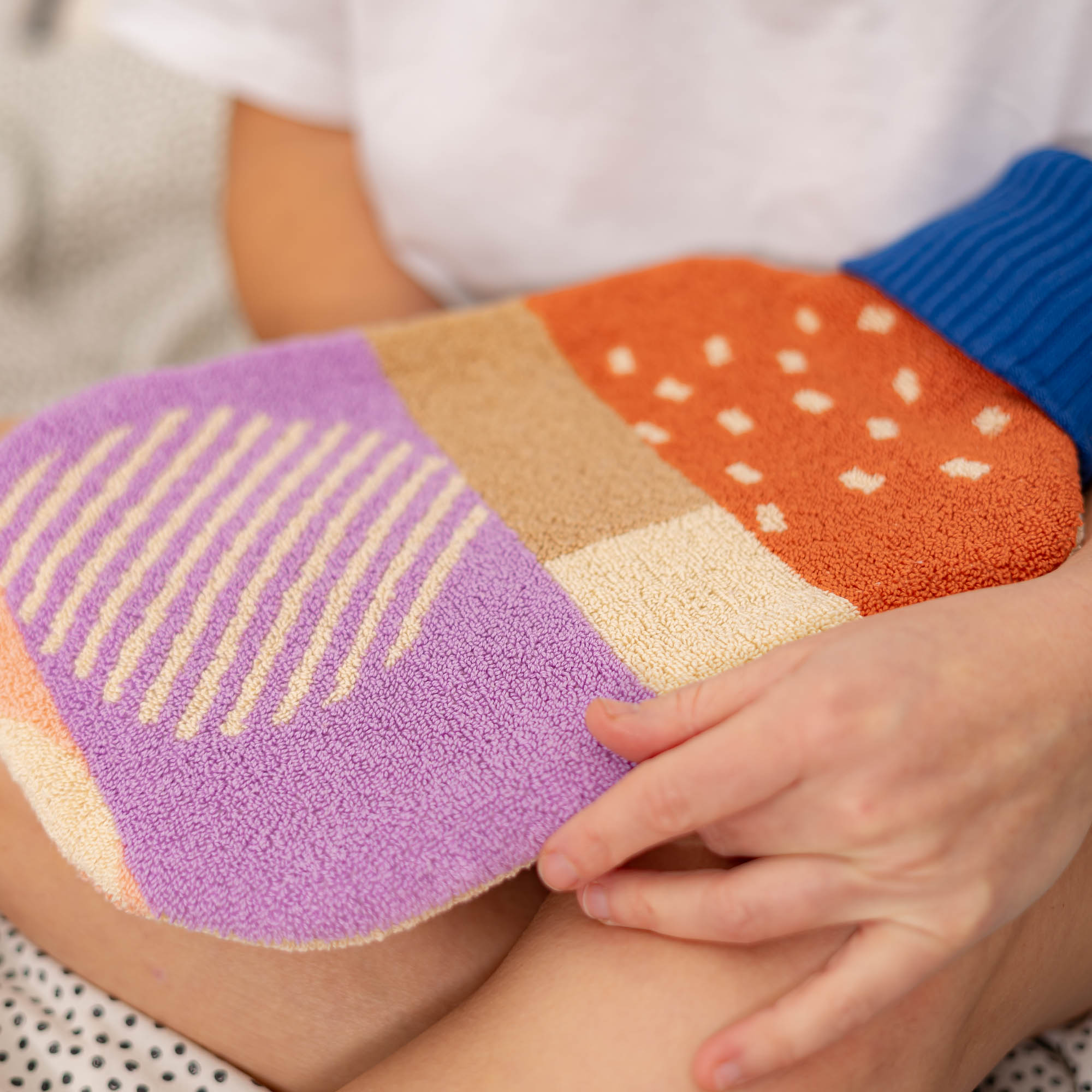 Wärmflasche knallblau shapes