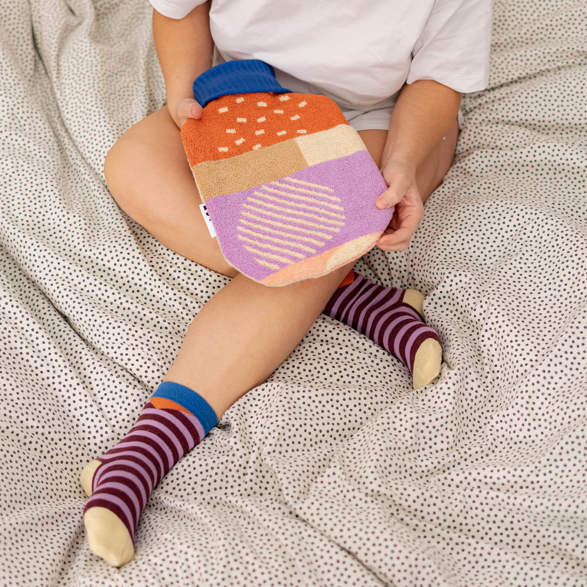 Wärmflasche knallblau shapes