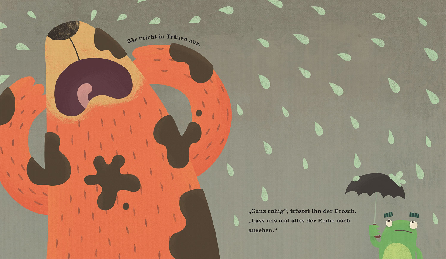 Dieser Tag ist schwer, denkt der Bär