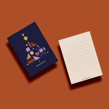 Weihnachtskarte Weihnachtspost Baum