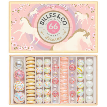 Murmeln - große Schatulle Einhorn