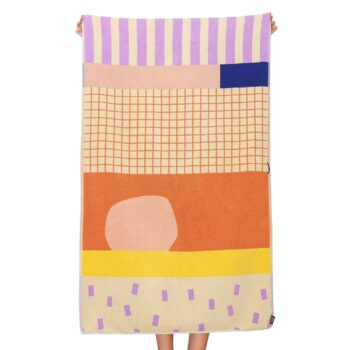 Badetuch pattern 165x100 washed