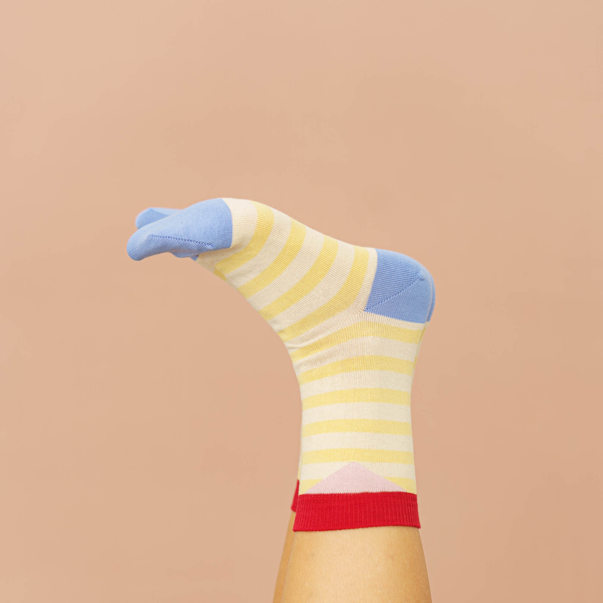 nice socks stripes - vanilla butter
