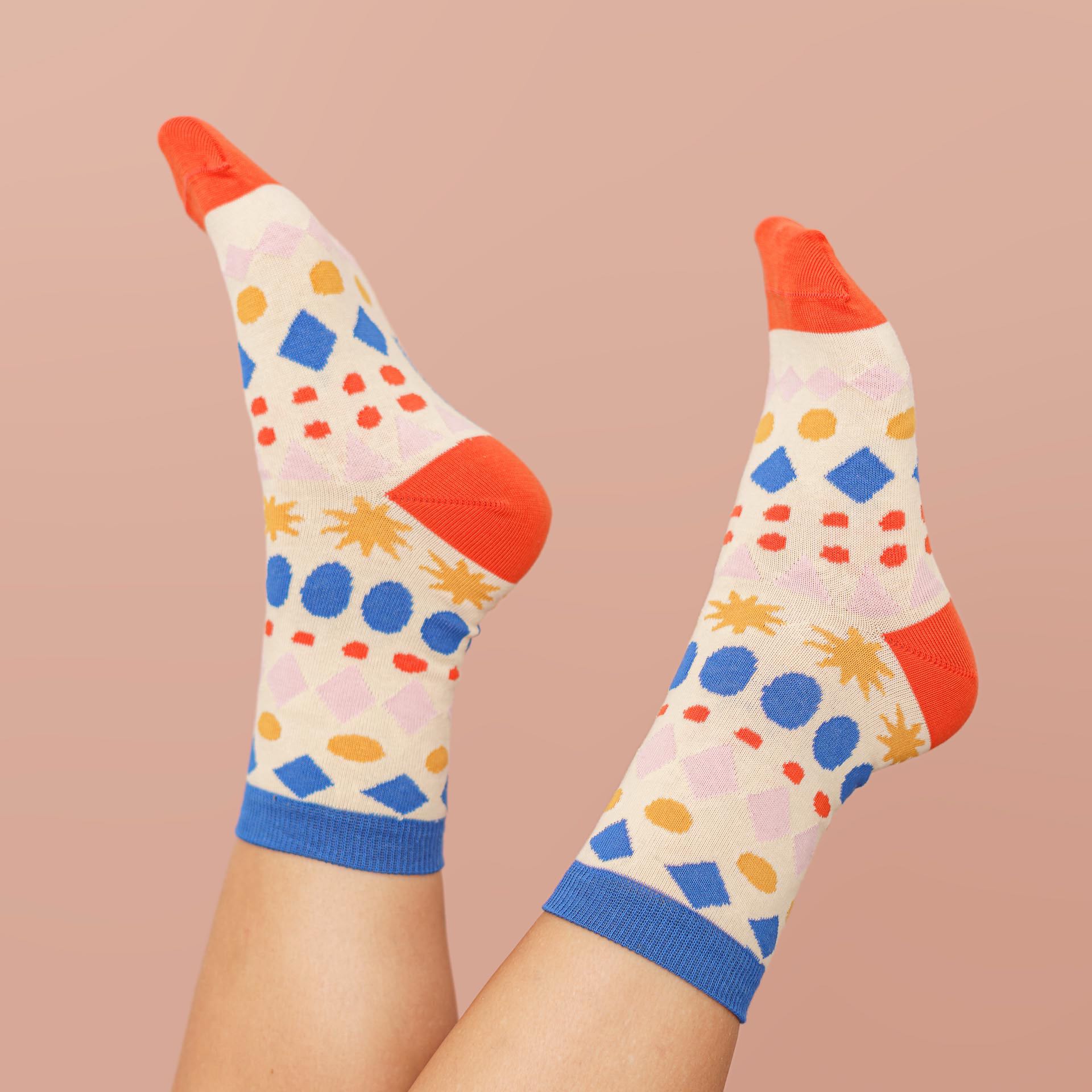 xmas socks - nordic lines creme