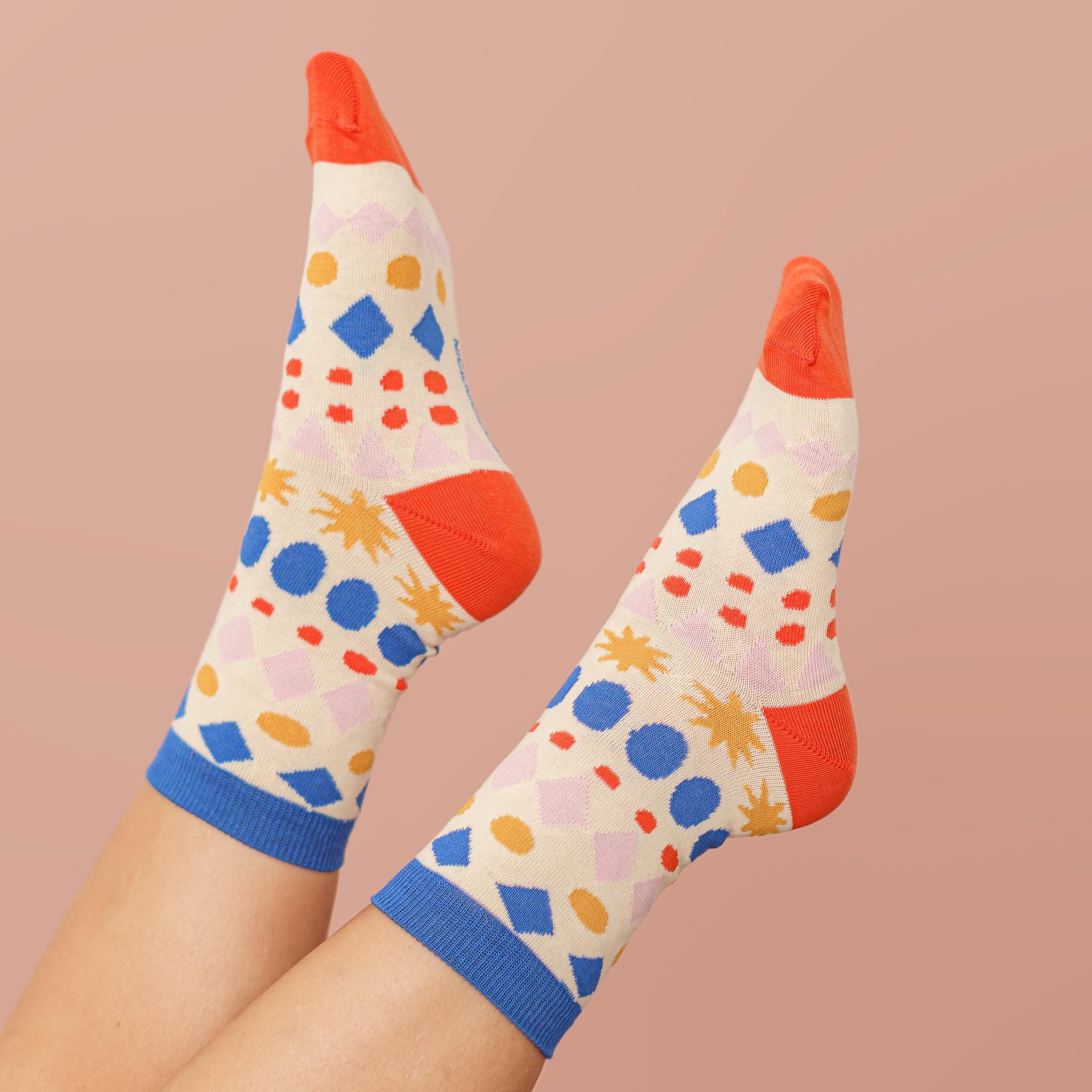 xmas socks - nordic lines creme