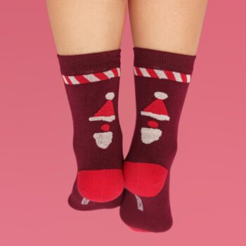 xmas socks - santa red